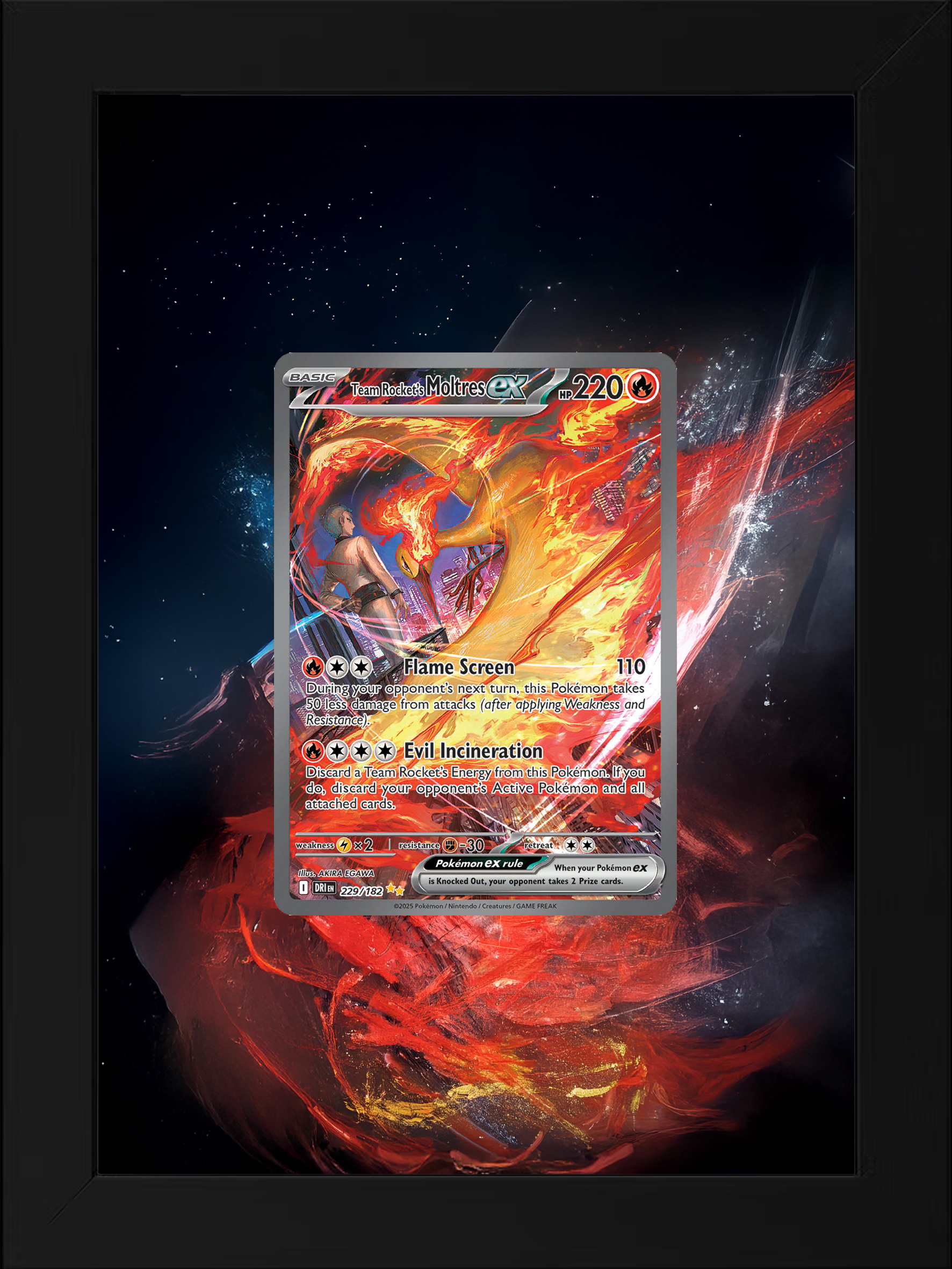 Team Rocket’s Moltres ex · Destined Rivals (DRI) #229