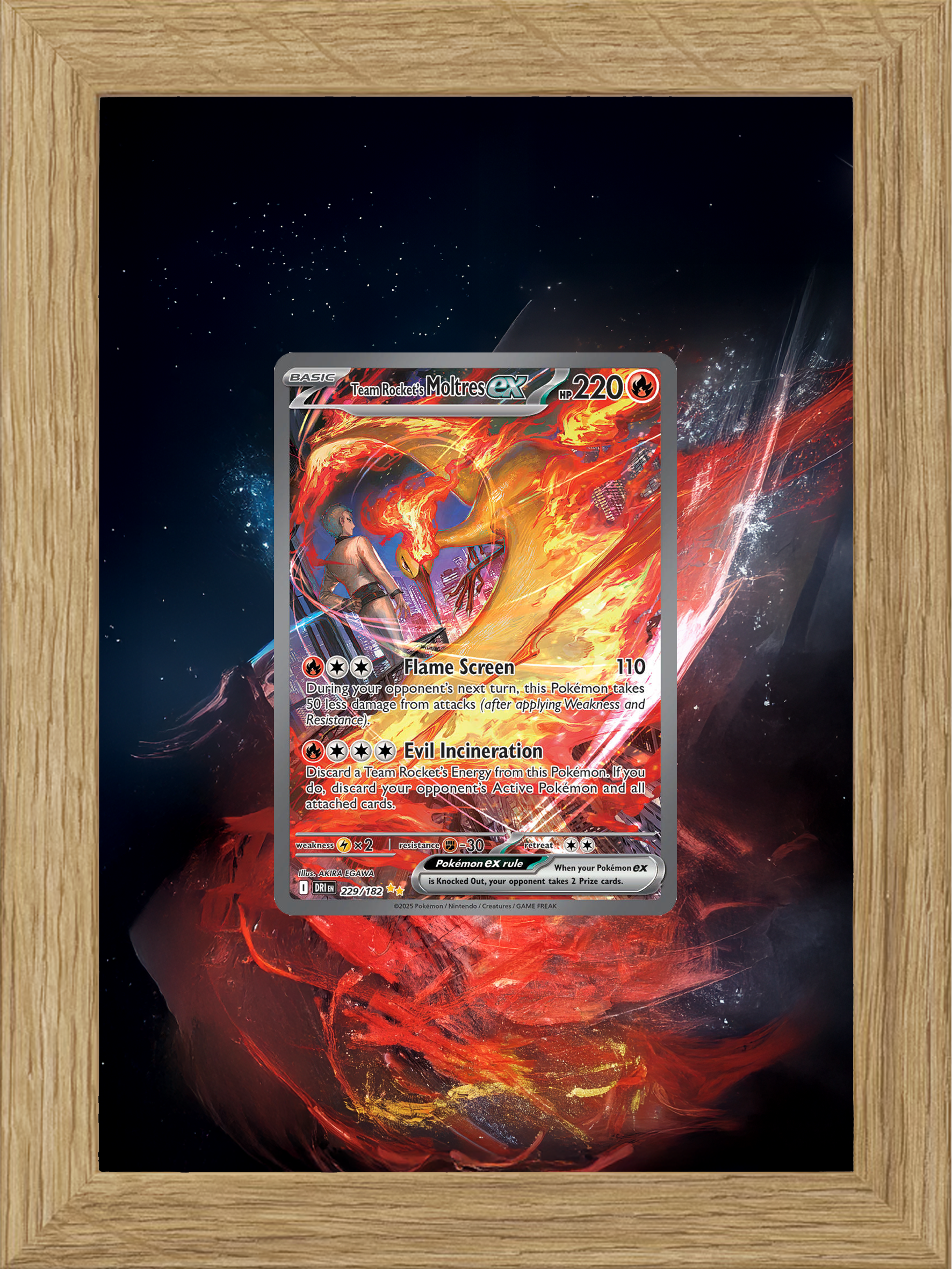 Team Rocket’s Moltres ex · Destined Rivals (DRI) #229