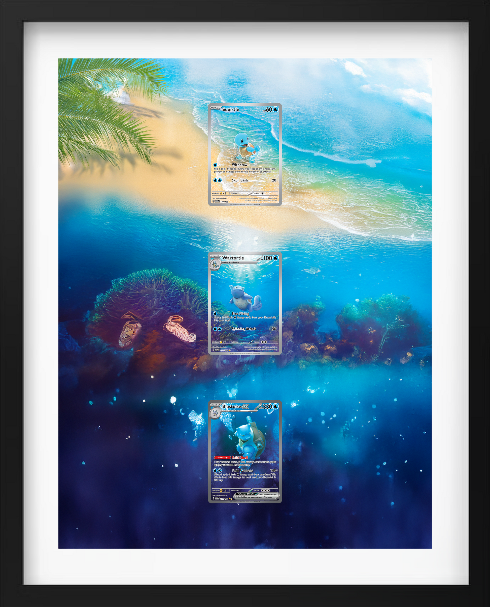 Squirtle / Wartortle / Blastoise · 151 (MEW)