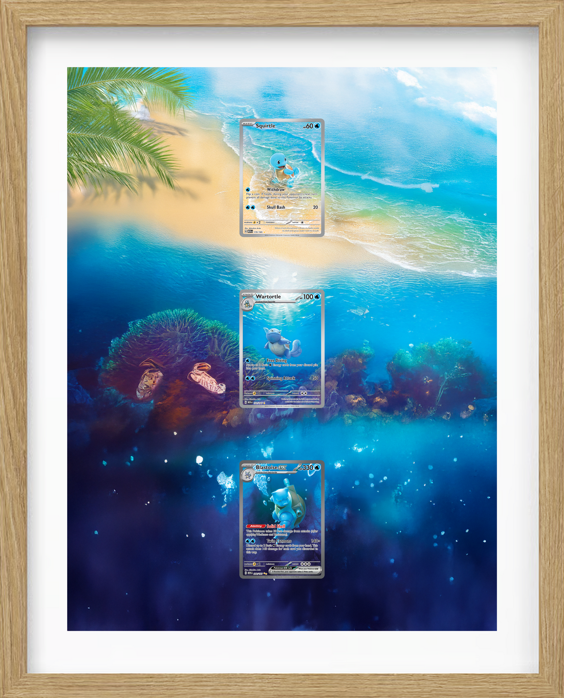 Squirtle / Wartortle / Blastoise · 151 (MEW)