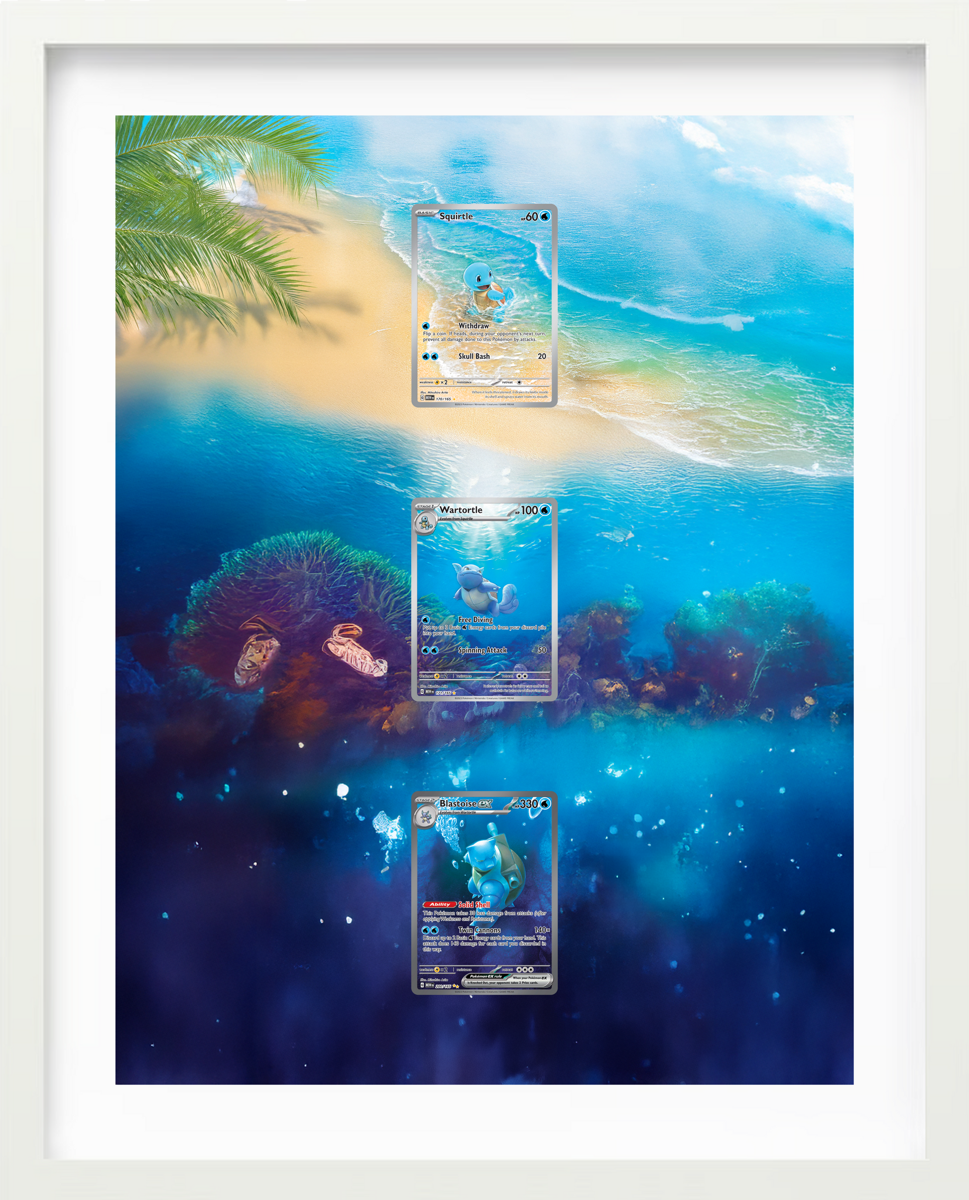 Squirtle / Wartortle / Blastoise · 151 (MEW)