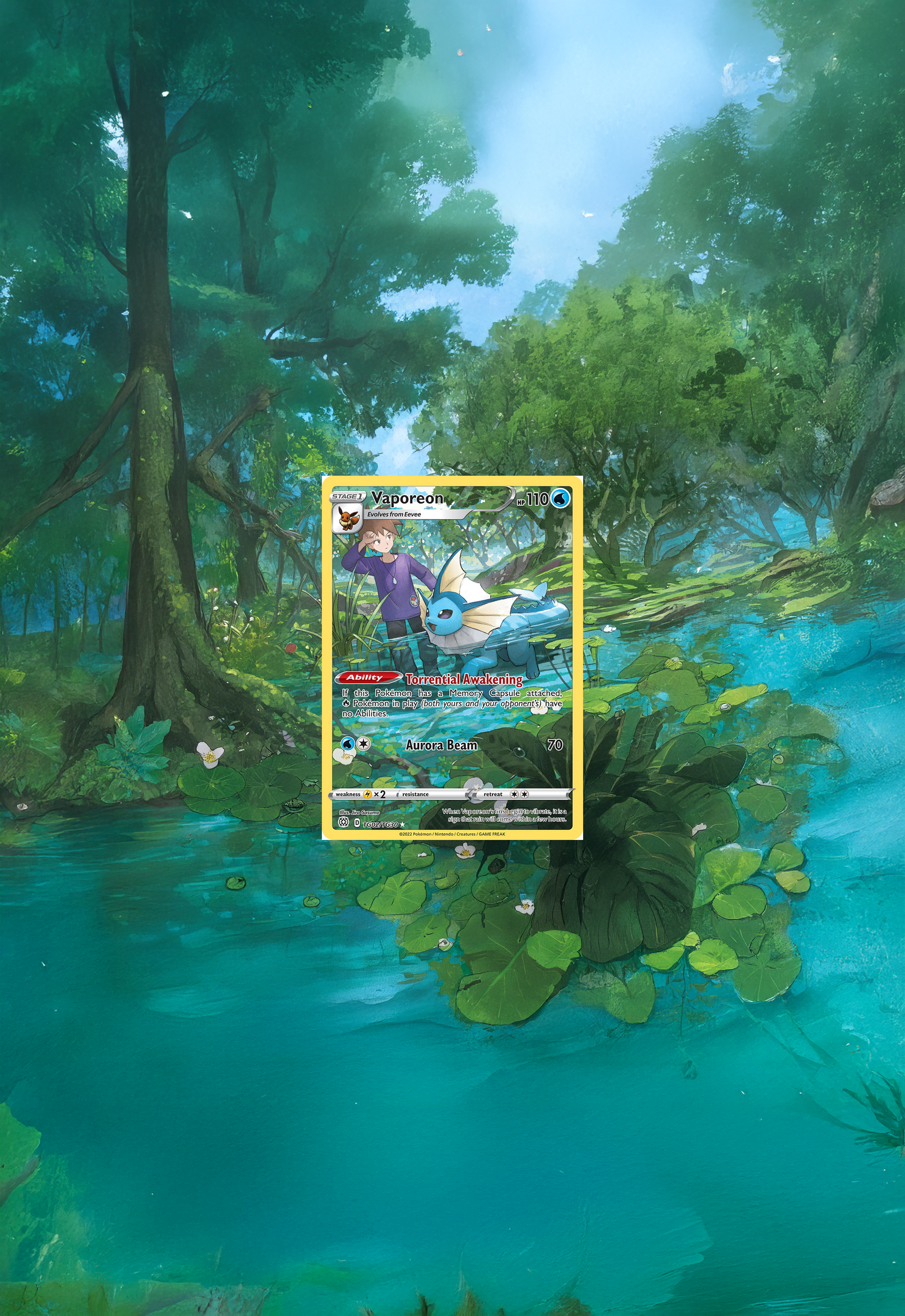 Vaporeon · Brilliant Stars (BRS) #TG02