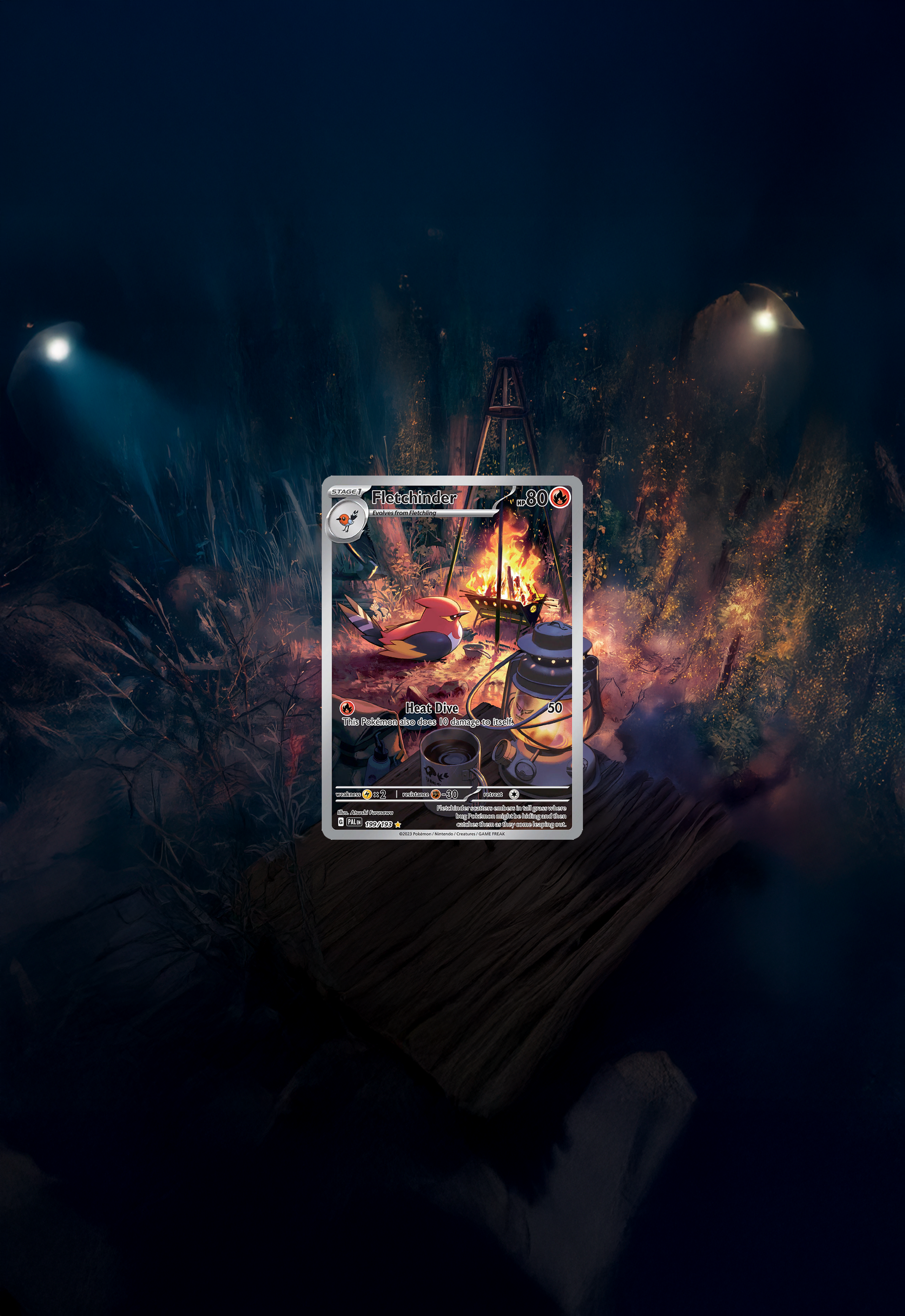 Fletchinder · Paldea Evolved (PAL) #199
