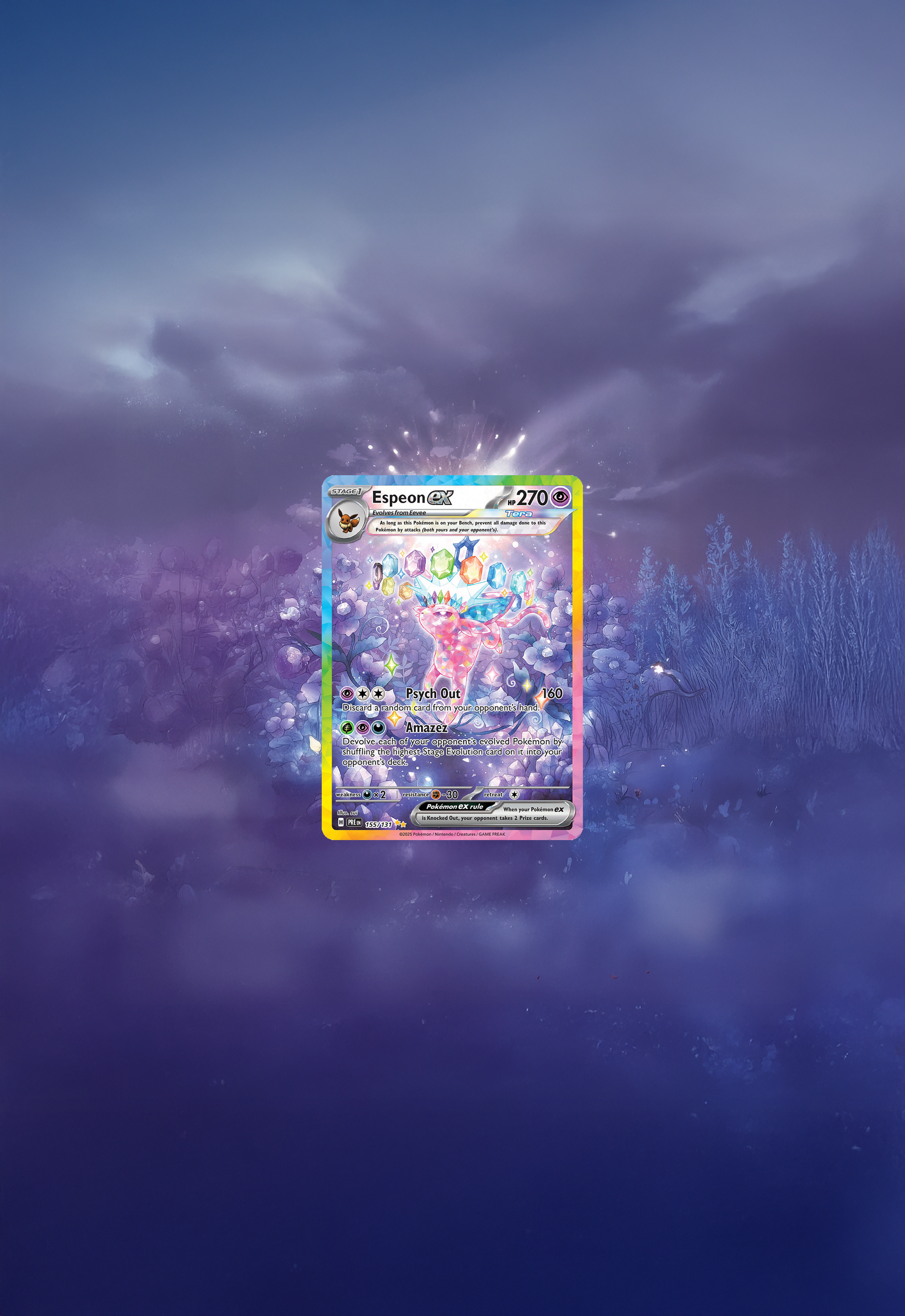 Espeon ex · Prismatic Evolutions (PRE) #155