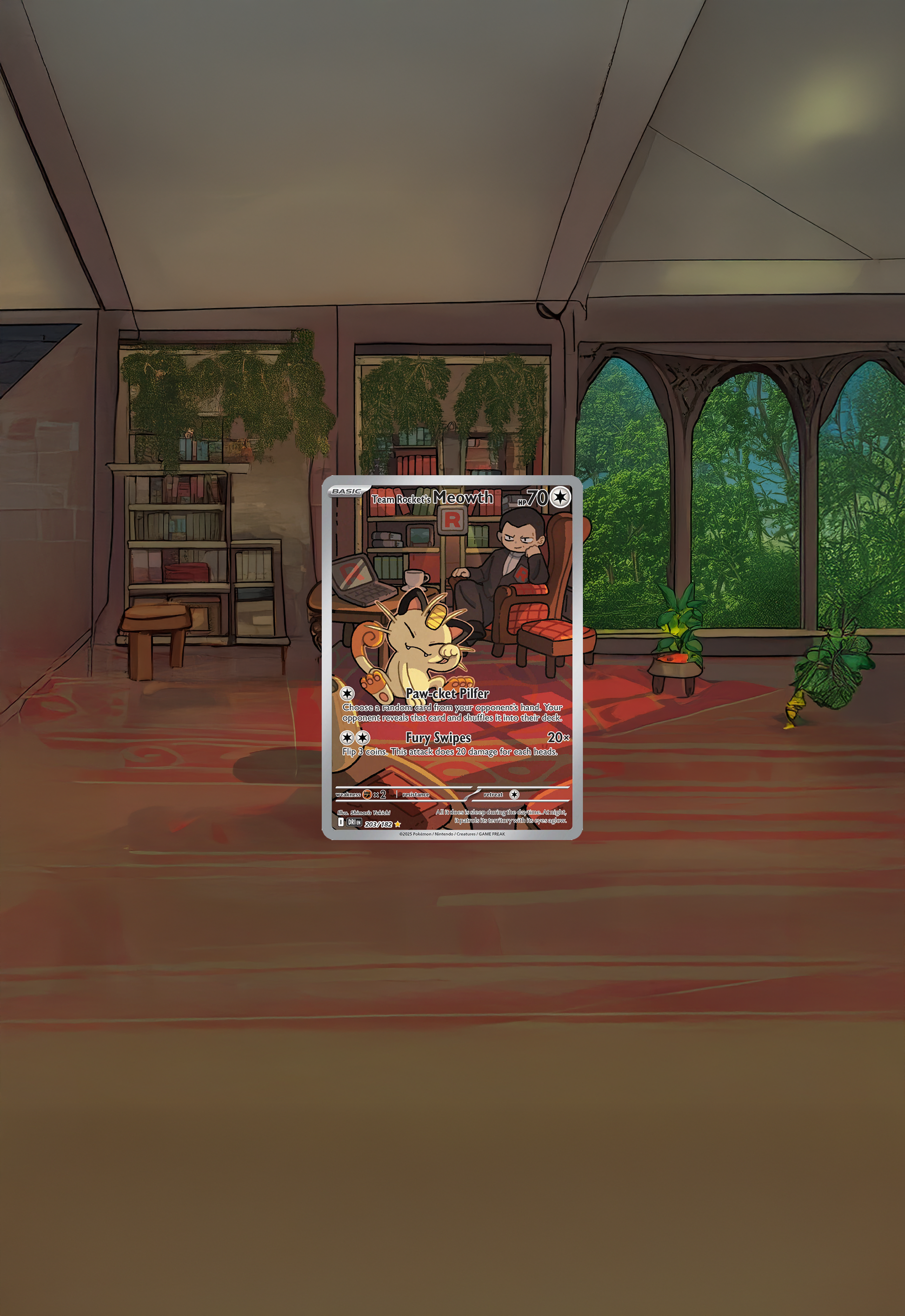 Team Rocket’s Meowth · Destined Rivals (DRI) #203