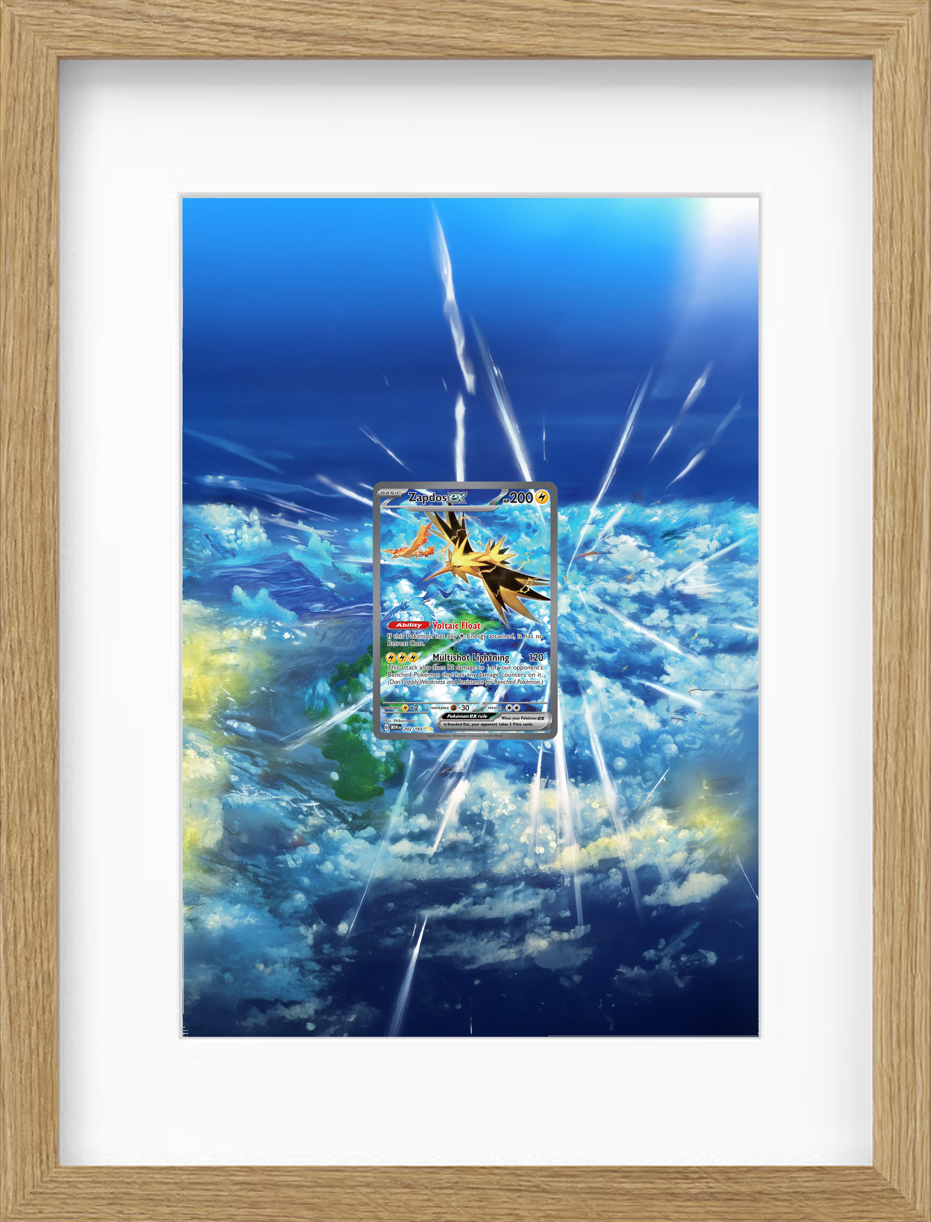 シド トレーディングフォト Zapdos ex · 151 (MEW) #202 – AeroBlink